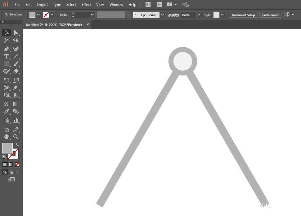 使用ai设计出矢量电线塔图标具体操作方法