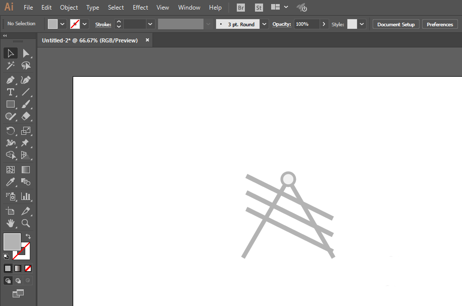 使用ai设计出矢量电线塔图标具体操作方法