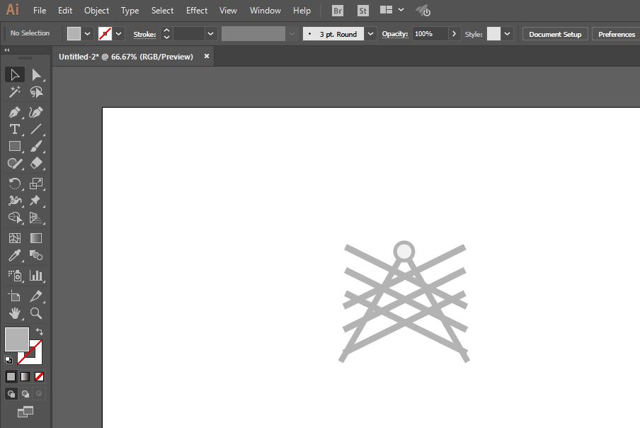 使用ai设计出矢量电线塔图标具体操作方法