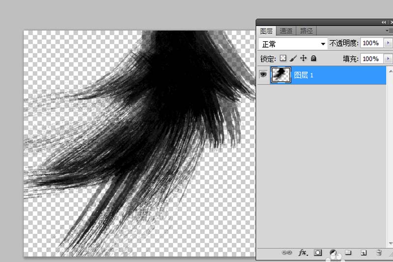 ps设计毛笔笔刷矢量图具体操作方法