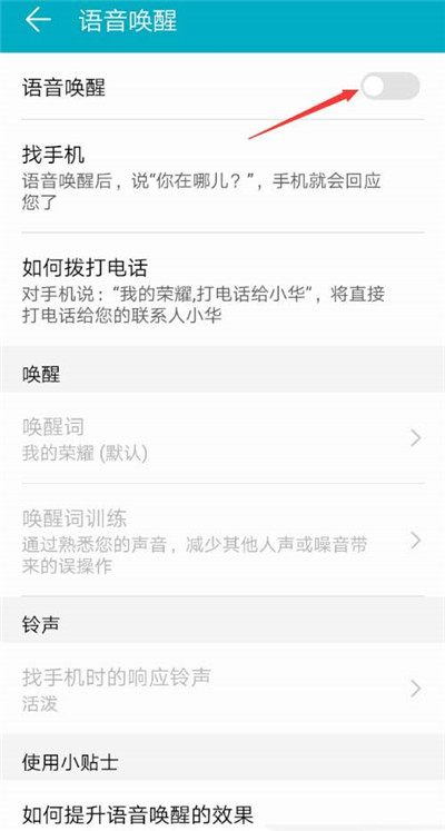在荣耀畅玩7c中打开语音助手的具体步骤截图