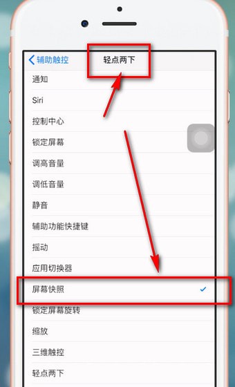 苹果手机进行截屏的详细操作截图