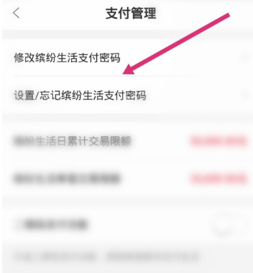 缤纷生活怎么修改支付密码